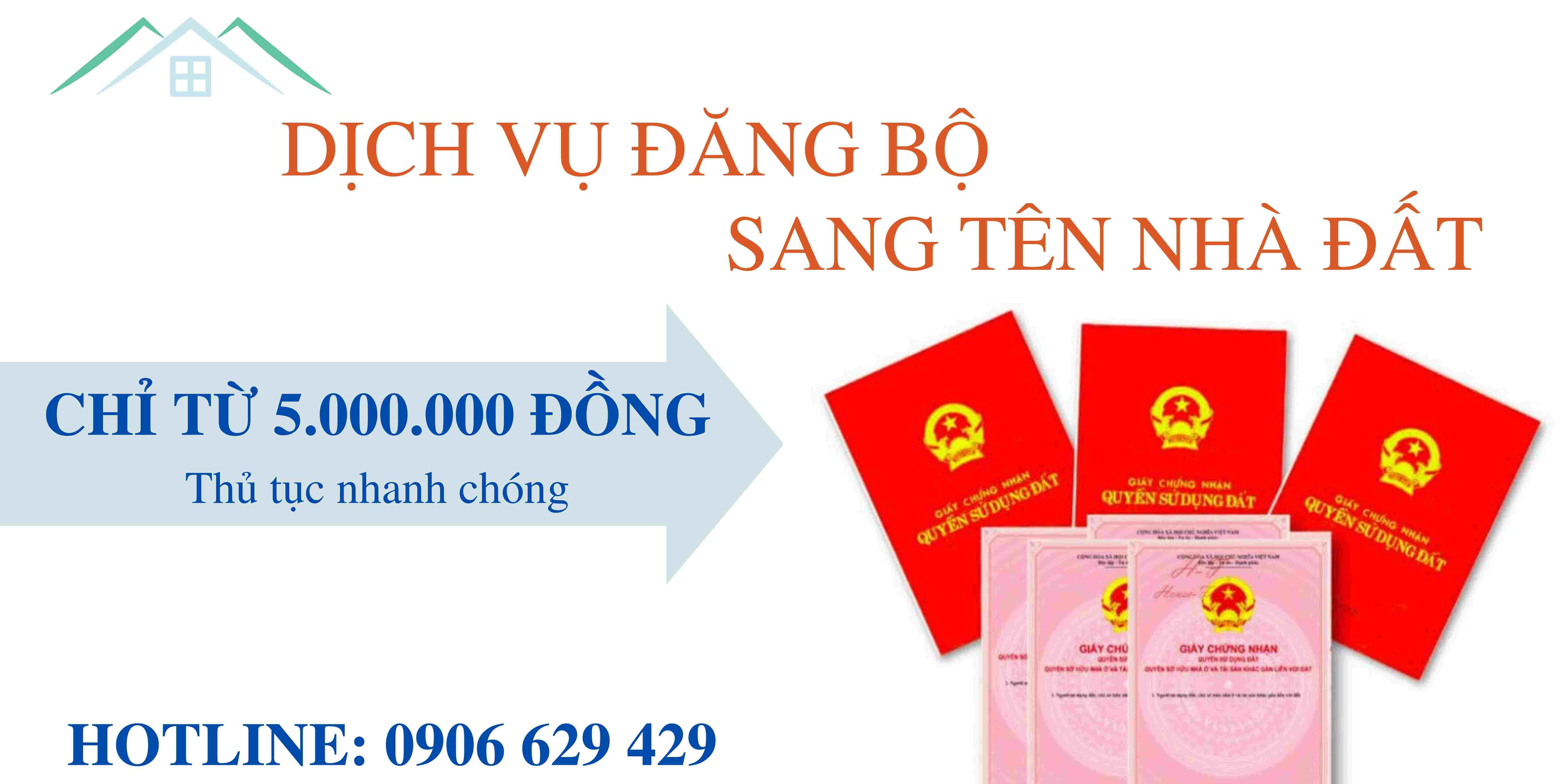dịch vụ đăng bộ sang tên nhà đất