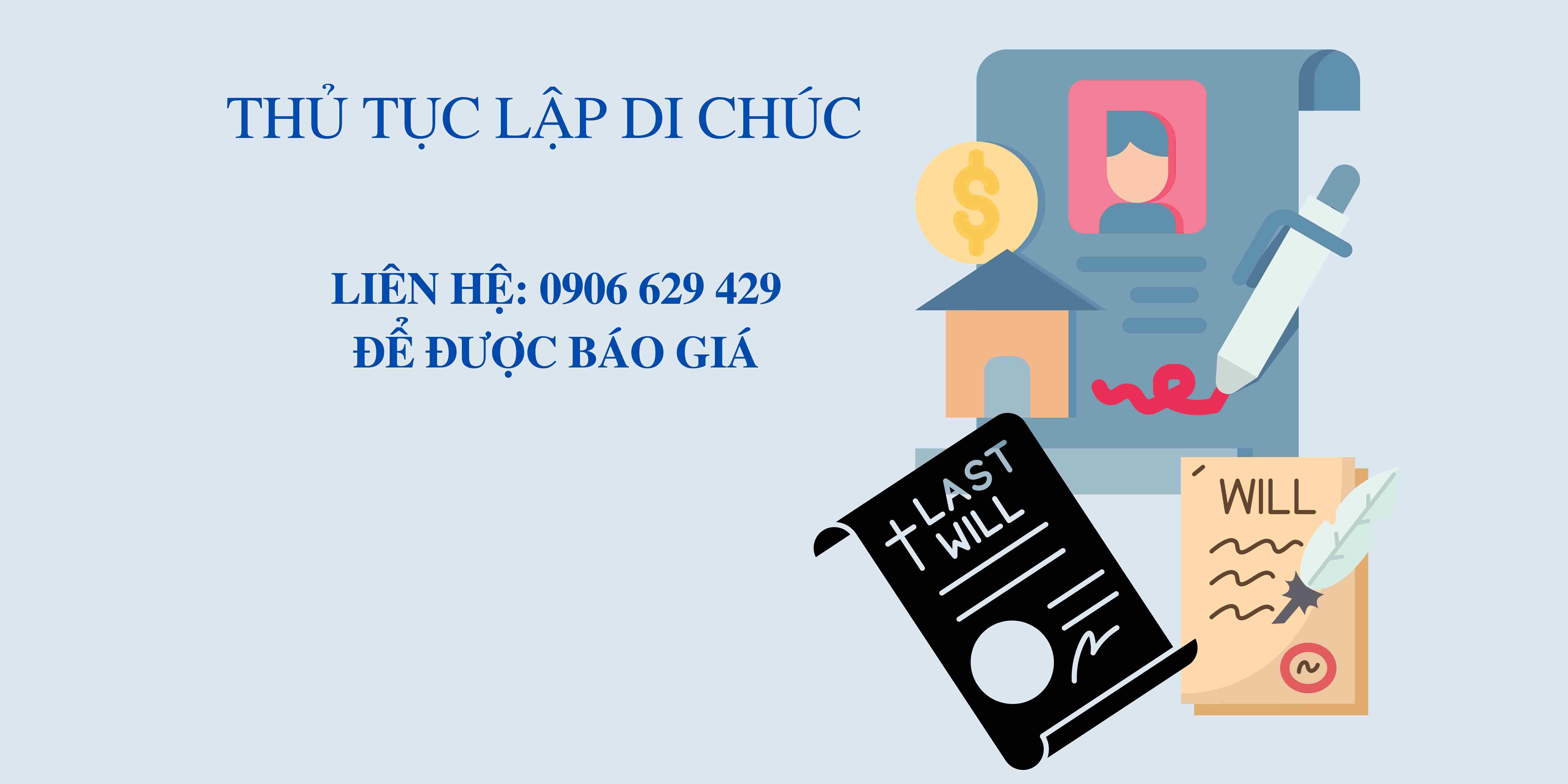 Thủ tục lập di chúc