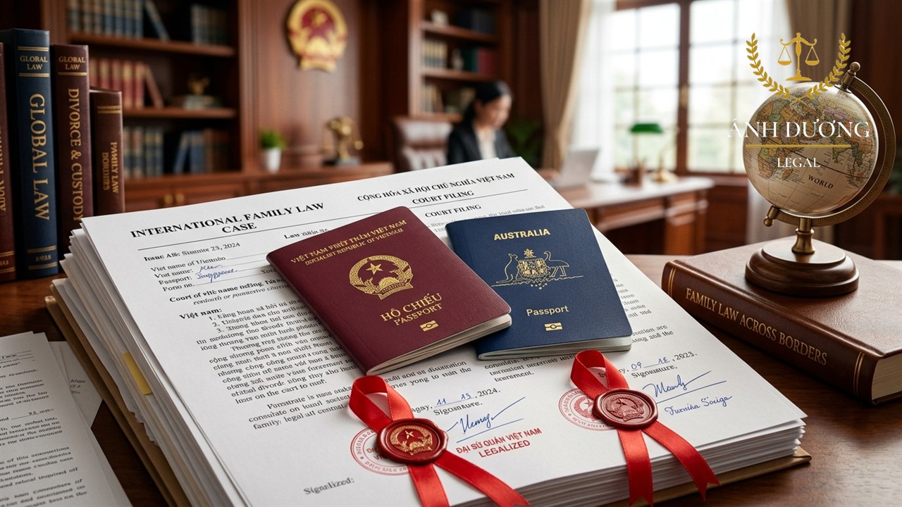 Hộ chiếu và giấy tờ kết hôn hợp pháp hóa lãnh sự trong ly hôn quốc tế